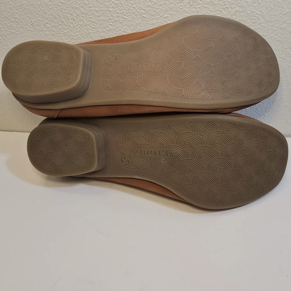 Klouds Phoebe classic flat ballet style nubuck upper Flexible leather size 38
